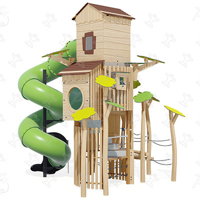 Torre Osservatorio J49417-P® aree giochi giochi in legno naturale sostenibile origin’ immagine 3d