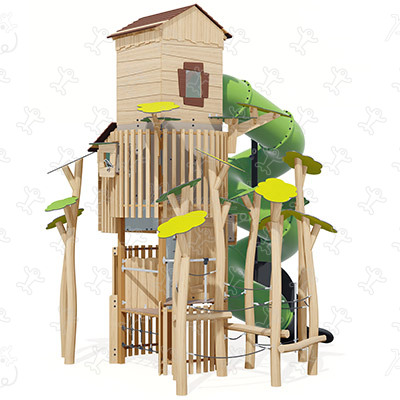 Torre Osservatorio J49417-P® aree giochi giochi in legno naturale sostenibile origin’ immagine 3d