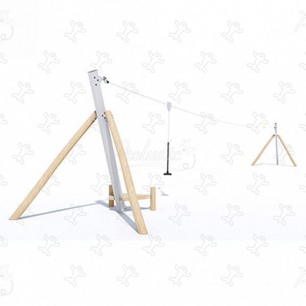 Teleferica per pendenza naturale J519 aree giochi giochi dinamici giochi a traslazione immagine 3d