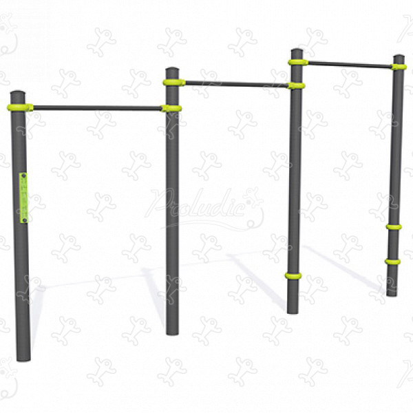 Combinazione di barre fisse J5225® sport e fitness acti’fun acti’street immagine 3d