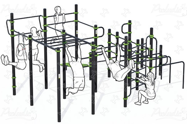 Combinazione Full body J5229 sport e fitness acti’fun acti’street immagine 3d