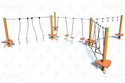 J5400 aree giochi giochi di equilibrio & di arrampicata percorsi immagine 3d