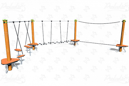 J5408 aree giochi giochi di equilibrio & di arrampicata percorsi immagine 3d