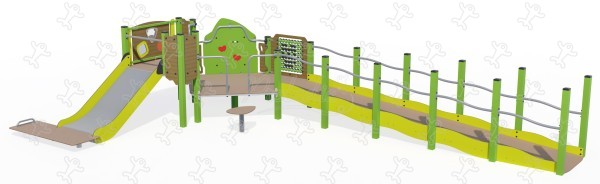 Ka'Yop sentiero Inclusivo J56007® aree giochi giochi multifunzione kanopé immagine 3d