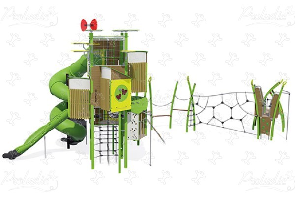 Torre con estensione multiplay J56102 aree giochi giochi multifunzione kanopé immagine 3d