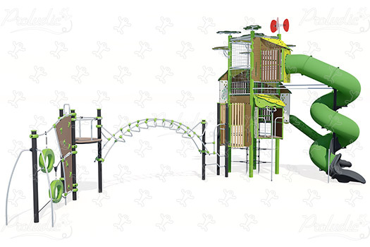 Torre con Ixo J56104 aree giochi giochi multifunzione kanopé immagine 3d