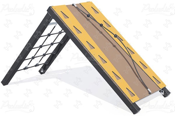 Pannello di arrampicata inclinato J5906® aree giochi acti’fun acti’ninja immagine 3d