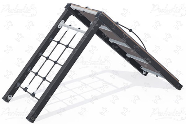 Pannello di arrampicata inclinato J5906® aree giochi acti’fun acti’ninja immagine 3d