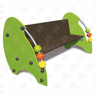 Panchina dei bambini gioco J607 arredo urbano arredi, recinzioni e accessori arredo ( sedute, cestini…) immagine 3d