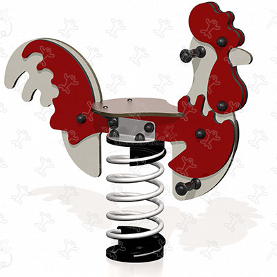 Gallo J802 aree giochi giochi dinamici giochi a molla immagine 3d