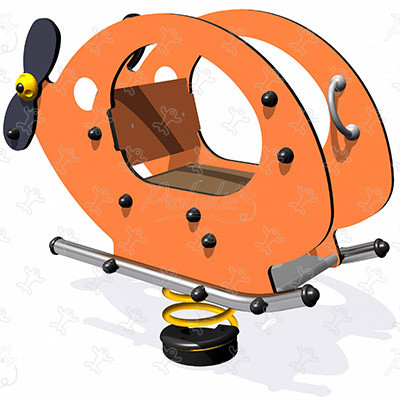 Elicottero J836 aree giochi giochi dinamici giochi a molla immagine 3d