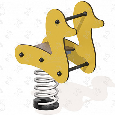 Edouard, l'anatra J837 aree giochi giochi dinamici giochi a molla immagine 3d