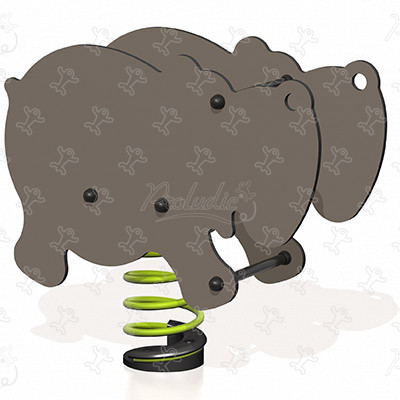 Tam Tam, l'ippopotamo J845 aree giochi giochi dinamici giochi a molla immagine 3d