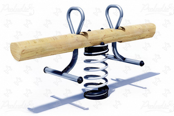 Tronchetto doppio J882® aree giochi giochi dinamici giochi a molla immagine 3d