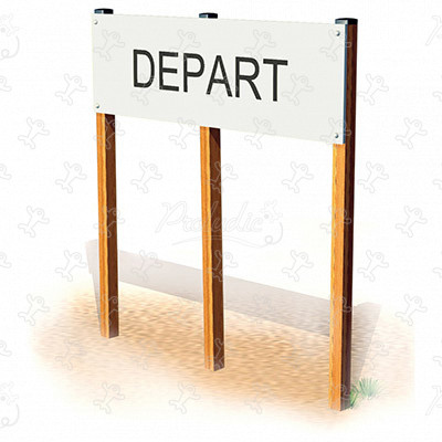 Cartello Partenza Legno JPS02 sport e fitness acti’fun percorso fitness immagine 3d