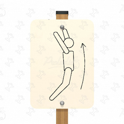 Cartello riscaldamento Estensione corpo Legno JPS09 sport e fitness acti’fun percorso fitness immagine 3d