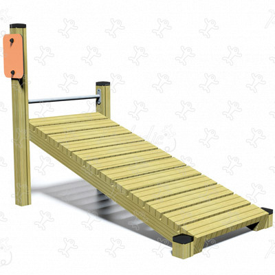 Senior Timber Abs Bench JPS13-S sport e fitness acti’fun percorso fitness immagine 3d