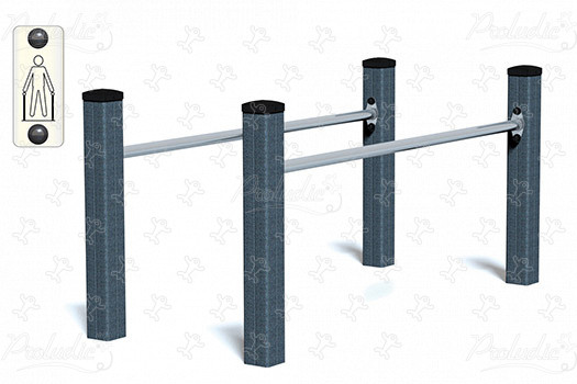 Junior Parallel Bars JPS15-J-M sport e fitness acti’fun acti’ninja immagine 3d
