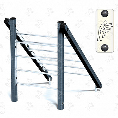 Metal Climbing Ladders JPS22-M sport e fitness acti’fun acti’ninja immagine 3d