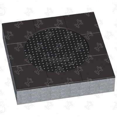 Trampolino rotondo R34-ETP-010 aree giochi acti’fun trampolini immagine 3d