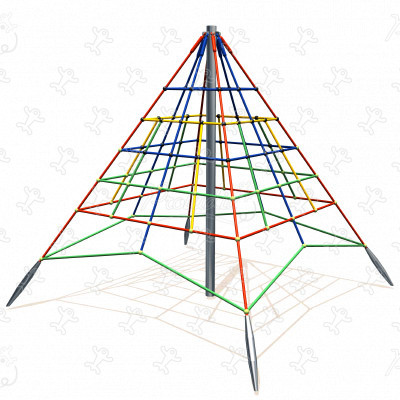 Piramide R48-UMN-250 aree giochi giochi di equilibrio & di arrampicata strutture di arrampicata immagine 3d