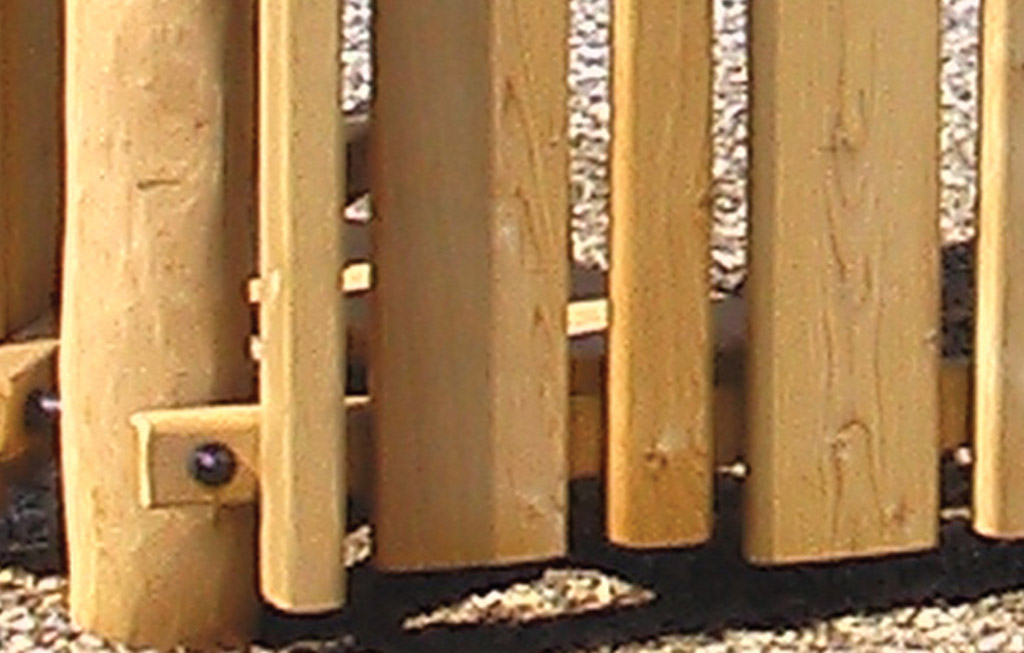 Le balaustre, le pareti di arrampicata, gli scalini e i tunnel