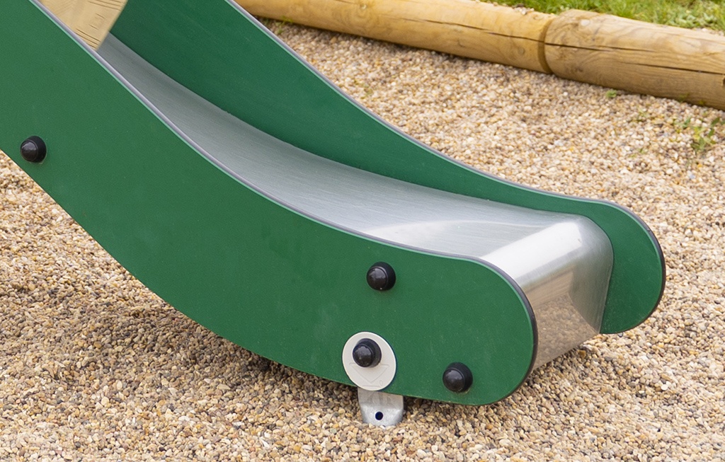 La pista di discesa delle scivoli