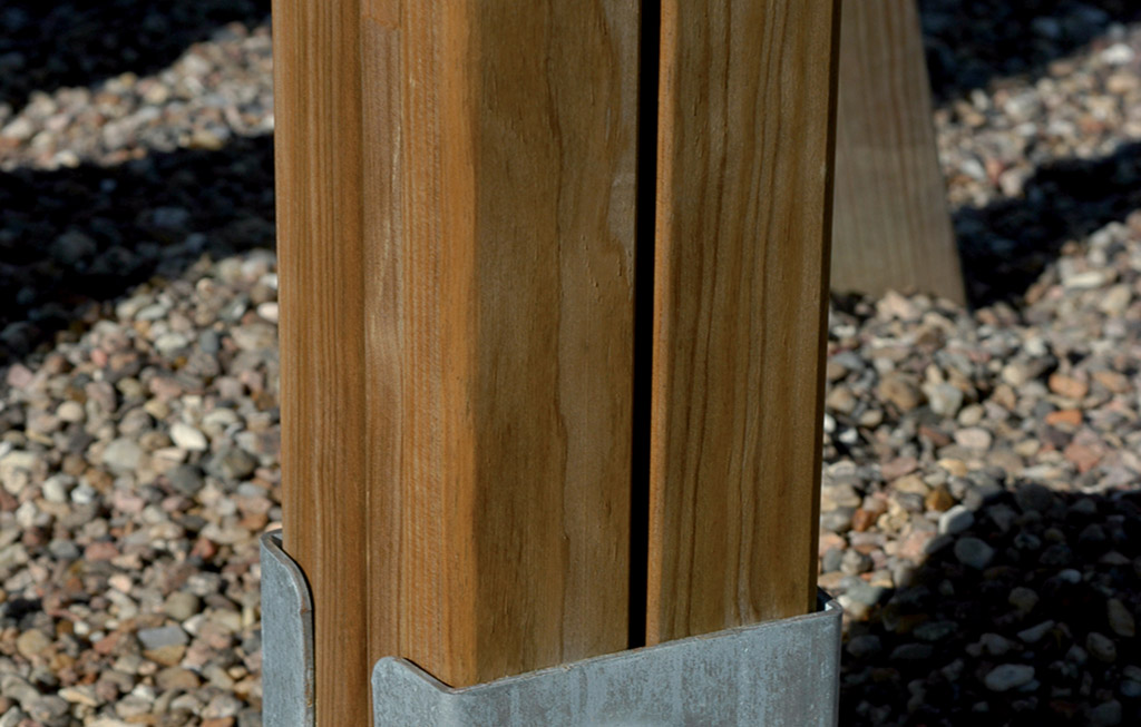 I montanti a sezione quadrata 95x95 mm