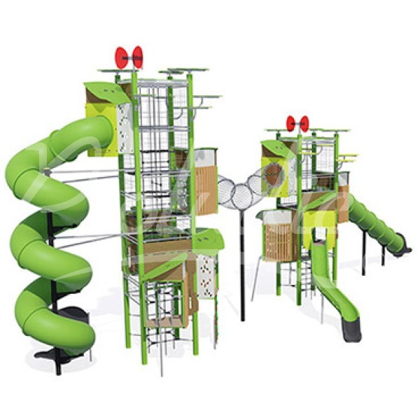 J56103 - Doppia torre con passaggio metallico