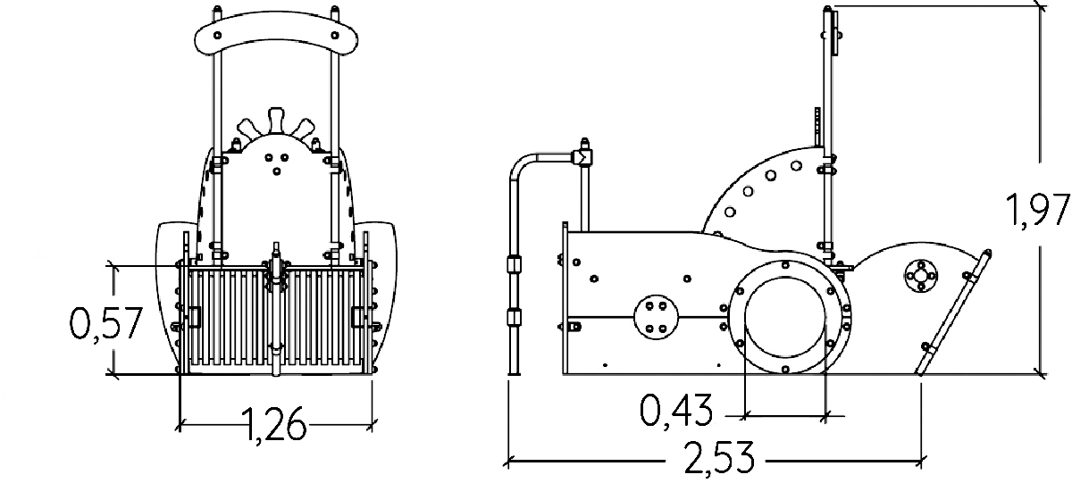 Calypso J2604 aree giochi giochi a tema aquatica immagine vista laterale