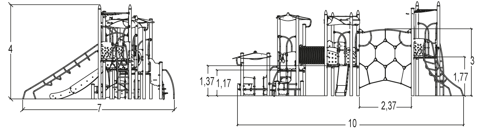J45416 aree giochi giochi multifunzione biibox immagine vista laterale