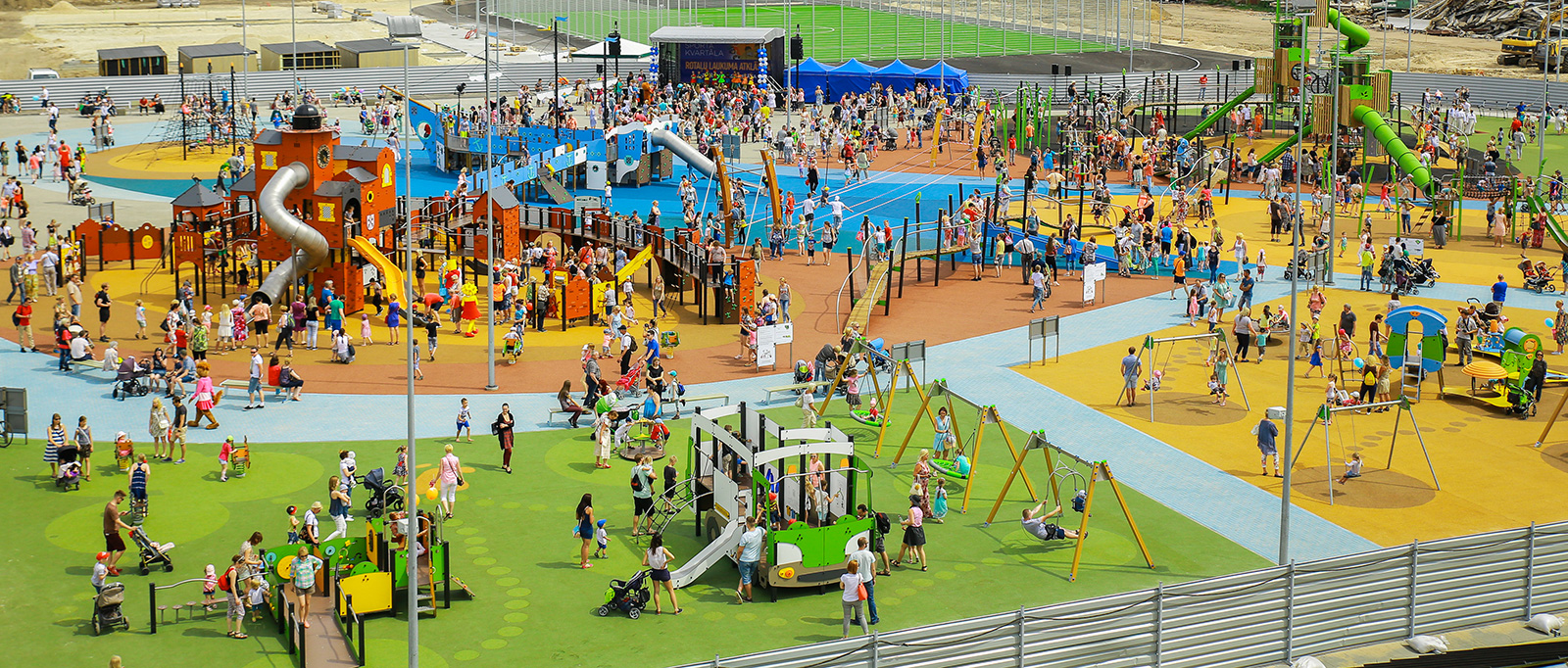 Un parco giochi spettacolare a Riga (Lettonia)