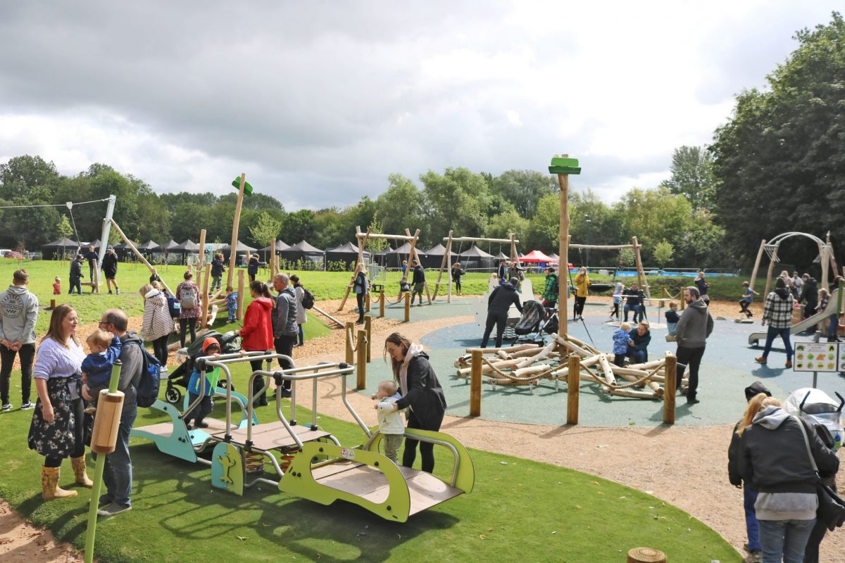 Vista d'insieme - Area giochi a tema natura - Pennington Park