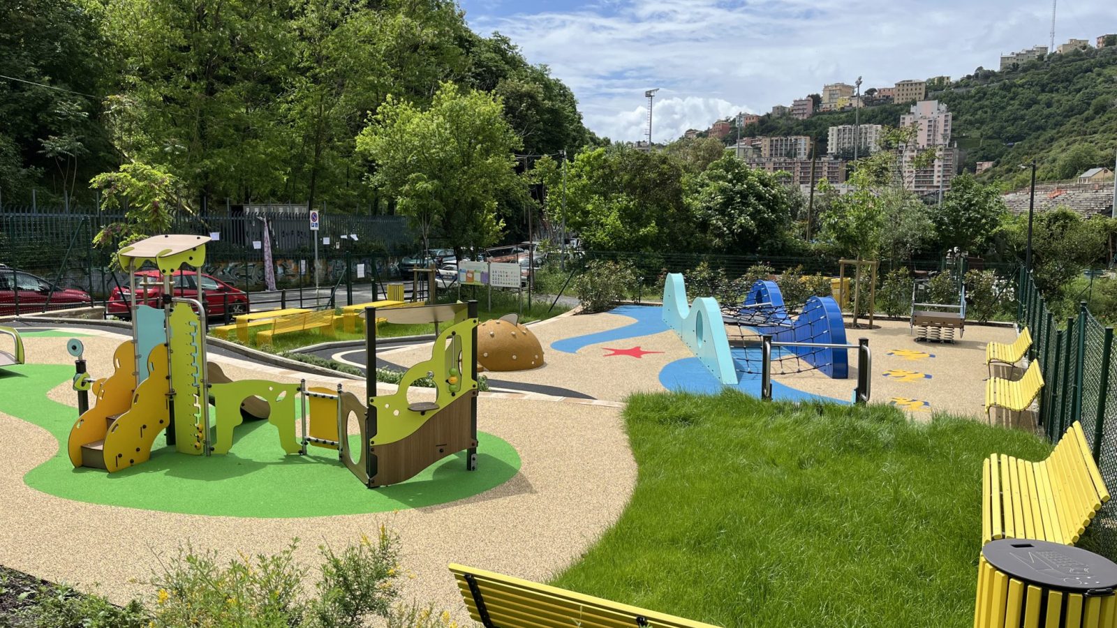 Oasi del Pioppo Bianco a Genova: un esempio di area giochi inclusiva e riqualificazione urbana